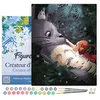 Image de Figured'Art Peinture par Numéro Adulte avec Cadre Souris et petite Fille - Activité Manuelle Kit de Loisir Créatif DIY Numéro d'Art Complet - 40x50cm toile tendue sur châssis