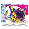 Image de Figured'Art Peinture par Numéro Adulte avec Cadre Carlin Pop Art - Activité Manuelle Kit de Loisir Créatif DIY Numéro d'Art Complet - 40x50cm toile tendue sur châssis