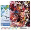 Image de Figured'Art Peinture par Numéro Adulte avec Cadre Visage féminin abstrait - Activité Manuelle Kit de Loisir Créatif DIY Numéro d'Art Complet - 40x50cm toile tendue sur châssis