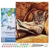 Image de Figured'Art Peinture par Numéro Adulte avec Cadre Chat Connaisseur - Activité Manuelle Kit de Loisir Créatif DIY Numéro d'Art Complet - 40x50cm toile tendue sur châssis