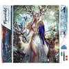 Image de Figured’Art Diamond Painting Broderie Diamant 40x50cm Toile Entière Roulée avec Strass Perles Carrés - La Reine des Rennes - Kit Complet 5D DIY Activité Manuelle Loisirs Créatifs Adultes