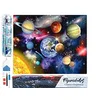 Image de Figured’Art Diamond Painting Broderie Diamant 40x50cm Toile Entière Roulée avec Strass Perles Carrés - Planètes - Kit Complet 5D DIY Activité Manuelle Loisirs Créatifs Adultes