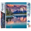 Image de Figured’Art Diamond Painting Broderie Diamant 40x50cm Toile Entière Roulée avec Strass Perles Carrés - Paysage de Montagne et Lac - Kit Complet 5D DIY Activité Manuelle Loisirs Créatifs Adultes