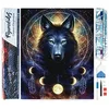 Image de Figured’Art Diamond Painting Broderie Diamant 40x50cm Toile Entière Roulée avec Strass Perles Carrés - Louve Cérémonie indienne - Kit Complet Animaux 5D DIY Activité Manuelle Loisirs Créatifs Adultes