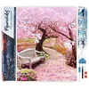 Image de Figured’Art Diamond Painting Broderie Diamant 40x50cm Toile Entière Roulée avec Strass Perles Carrés - Chemin de Printemps - Kit Complet Paysage 5D DIY Activité Manuelle Loisirs Créatifs Adultes