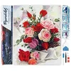Image de Figured’Art Diamond Painting Broderie Diamant 40x50cm Toile Entière Roulée avec Strass Perles Carrés - Roses Belles Fleurs - Kit Complet 5D DIY Activité Manuelle Loisirs Créatifs Adultes