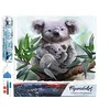 Image de Figured’Art Diamond Painting Broderie Diamant 40x50cm Toile Entière Roulée avec Strass Perles Carrés - Koala et son Petit - Kit Complet Animaux 5D DIY Activité Manuelle Loisirs Créatifs Adultes