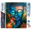 Image de Figured’Art Diamond Painting Broderie Diamant 40x50cm Toile Entière Roulée avec Strass Perles Carrés - Buddha - Kit Complet 5D DIY Activité Manuelle Loisirs Créatifs Adultes