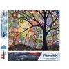 Image de Figured’Art Diamond Painting Broderie Diamant 40x50cm Toile Entière Roulée avec Strass Perles Carrés - Arbre de Vie - Kit Complet Paysage 5D DIY Activité Manuelle Loisirs Créatifs Adultes