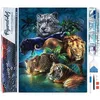 Image de Figured’Art Diamond Painting Broderie Diamant 40x50cm Toile Entière Roulée avec Strass Perles Carrés - Animaux de la Jungle - Kit Complet 5D DIY Activité Manuelle Loisirs Créatifs Adultes
