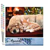 Image de Figured'Art Peinture par Numéro Adulte Sieste entre amis - Activité Manuelle Kit de Loisir Créatif DIY Numéro d'Art Complet - 40x50cm sans châssis en bois