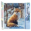 Image de Figured'Art Peinture par Numéro Adulte Renard dans la neige - Activité Manuelle Kit de Loisir Créatif DIY Numéro d'Art Complet - 40x50cm sans châssis en bois