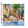 Image de Figured'Art Peinture par Numéro Adulte Ruelle à paris - Activité Manuelle Kit de Loisir Créatif DIY Numéro d'Art Complet - 40x50cm sans châssis en bois