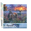 Image de Figured'Art Peinture par Numéro Adulte Couple de cerfs - Activité Manuelle Kit de Loisir Créatif DIY Numéro d'Art Complet - 40x50cm sans châssis en bois