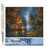 Image de Figured'Art Peinture par Numéro Adulte Camping sous une nuit etoilée - Activité Manuelle Kit de Loisir Créatif DIY Numéro d'Art Complet - 40x50cm sans châssis en bois