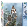 Image de Figured'Art Peinture par Numéro Adulte Ecureuil perché - Activité Manuelle Kit de Loisir Créatif DIY Numéro d'Art Complet - 40x50cm sans châssis en bois