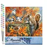 Image de Figured'Art Peinture par Numéro Adulte Ecureuil espiègle - Activité Manuelle Kit de Loisir Créatif DIY Numéro d'Art Complet - 40x50cm sans châssis en bois