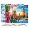 Image de Figured'Art Peinture par Numéro Adulte avec Cadre Londres au printemps - Activité Manuelle Kit de Loisir Créatif DIY Numéro d'Art Complet - 40x50cm toile tendue sur châssis