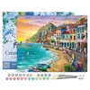 Image de Figured'Art Peinture par Numéro Adulte avec Cadre Vacances à la plage - Activité Manuelle Kit de Loisir Créatif DIY Numéro d'Art Complet - 40x50cm toile tendue sur châssis