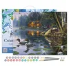 Image de Figured'Art Peinture par Numéro Adulte avec Cadre Chalet au Bord du lac - Activité Manuelle Kit de Loisir Créatif DIY Numéro d'art Complet - 40x50cm Toile tendue sur châssis