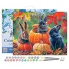 Image de Figured'Art Peinture par Numéro Adulte avec Cadre Trio de lapins - Activité Manuelle Kit de Loisir Créatif DIY Numéro d'Art Complet - 40x50cm toile tendue sur châssis