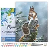 Image de Figured'Art Peinture par Numéro Adulte avec Cadre Ecureuil perché - Activité Manuelle Kit de Loisir Créatif DIY Numéro d'Art Complet - 40x50cm toile tendue sur châssis