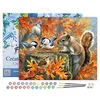 Image de Figured'Art Peinture par Numéro Adulte avec Cadre Ecureuil espiègle - Activité Manuelle Kit de Loisir Créatif DIY Numéro d'Art Complet - 40x50cm toile tendue sur châssis