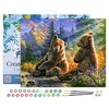 Image de Figured'Art Peinture par Numéro Adulte avec Cadre Couple d'ours - Activité Manuelle Kit de Loisir Créatif DIY Numéro d'Art Complet - 40x50cm toile tendue sur châssis