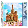 Image de Figured'Art Peinture par Numéro Adulte Cathédrale St Basil - Activité Manuelle Kit de Loisir Créatif DIY Numéro d'Art Complet - 40x50cm sans châssis en bois