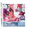 Image de Figured'Art Peinture par Numéro Adulte Visage et Fleurs - Activité Manuelle Kit de Loisir Créatif DIY Numéro d'Art Complet - 40x50cm sans châssis en bois