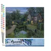 Image de Figured'Art Peinture par Numéro Adulte (Havre de Paix Lumineux, Sans châssis en Bois)