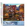 Image de Figured'Art Peinture par Numéro Adulte Canaux Chaleureux - Activité Manuelle Kit de Loisir Créatif DIY Numéro d'art Complet - 40x50cm sans châssis en Bois
