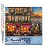 Image de Figured'Art Peinture par Numéro Adulte Au Chapeau Rouge - Activité Manuelle Kit de Loisir Créatif DIY Numéro d'art Complet - 40x50cm sans châssis en Bois