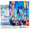 Image de Figured'Art Peinture par Numéro Adulte avec Cadre Tokyo Shibuya - Activité Manuelle Kit de Loisir Créatif DIY Numéro d'Art Complet - 40x50cm toile tendue sur châssis