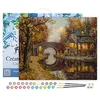 Image de Figured'Art Peinture par Numéro Adulte avec Cadre Retraite et tranquilité - Activité Manuelle Kit de Loisir Créatif DIY Numéro d'Art Complet - 40x50cm toile tendue sur châssis