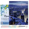 Image de Figured'Art Peinture par Numéro Adulte avec Cadre Toits de Paris - Activité Manuelle Kit de Loisir Créatif DIY Numéro d'art Complet - 40x50cm Toile tendue sur châssis