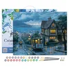 Image de Figured'Art Peinture par Numéro Adulte avec Cadre Tramway au crepuscule - Activité Manuelle Kit de Loisir Créatif DIY Numéro d'Art Complet - 40x50cm toile tendue sur châssis
