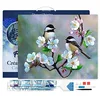Image de Figured’Art Diamond Painting Broderie Diamant 40x50cm Avec Cadre Toile Tendue Strass Perles Carrés - Petits Oiseaux et Fleurs Blanches - Kit Complet Animaux 5D DIY Activité Manuelle Loisirs Créatifs