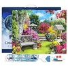 Image de Figured’Art Diamond Painting Broderie Diamant 40x50cm Avec Cadre Toile Tendue Strass Perles Carrés - Joli Jardin - Kit Complet Paysage 5D DIY Activité Manuelle Loisirs Créatifs Adultes