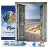 Image de Figured’Art Diamond Painting Broderie Diamant 40x50cm Avec Cadre Toile Tendue Strass Perles Carrés - Porte ouverte sur la Plage - Kit Complet Paysage 5D DIY Activité Manuelle Loisirs Créatifs Adultes
