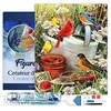 Image de Figured’Art Diamond Painting Broderie Diamant 40x50cm Avec Cadre Toile Tendue Strass Perles Carrés - Oiseaux dans le Jardin - Kit Complet Animaux 5D DIY Activité Manuelle Loisirs Créatifs Adultes