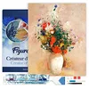 Image de Figured’Art Diamond Painting Broderie Diamant 40x50cm Avec Cadre Toile Tendue Strass Perles Carrés - Vase de fleurs Odilon Redon - Kit Complet 5D DIY Activité Manuelle Loisirs Créatifs Adultes