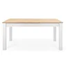 Image de HOMIFAB Table à Manger Extensible Effet chêne piètement Blanc 160/215 cm - Odense