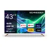Image de Schneider - GMS43F1, Téléviseur QLED 4K Fjord 43"(108cm), Smart Vidaa Life Style, 3840 * 2160 pix UHD, HDR, HDMIx3, USBx2, Youtube, Canal+, Netflix