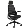 Image de Chaise de bureau ergonomique Steelcase Series 1 avec têtière Noir en occasion ou reconditionné