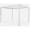 Image de Alice's Garden - Pergola Bioclimatique Blanc   Triomphe   3x4m. Aluminium. à Lames orientables