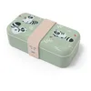 Image de monbento - Lunch Box Enfant MB Foodie Raccoon - Raton Laveur - Boîte Repas Enfant - Idéal Ecole/Parc - Sans BPA - Durable et Sûr - Vert