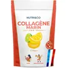 Image de NUTRI & CO Collagene Marin Poudre Types 1, 2, 3 + Vitamine C, Breveté Naticol® & Cartydiss®, Peptides Hydrolysés 2000 DA, Format 30jrs 180g, Goût Citron, Fabriqué en France