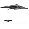 Image de sweeek Alice's Garden - Parasol déporté rectangulaire gris 3x4m + dalles à lester 50x50cm
