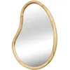 Image de Alice's Garden sweeek - Miroir Organique en Bois de Sapin 65cm épaisseur 3cm Coloris Naturel idéal entrée. Chambre ou Salle de Bain